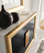 Узкая тумба Cloe 2001 Oro-10/Blanco mate/Negro mate Disemobel