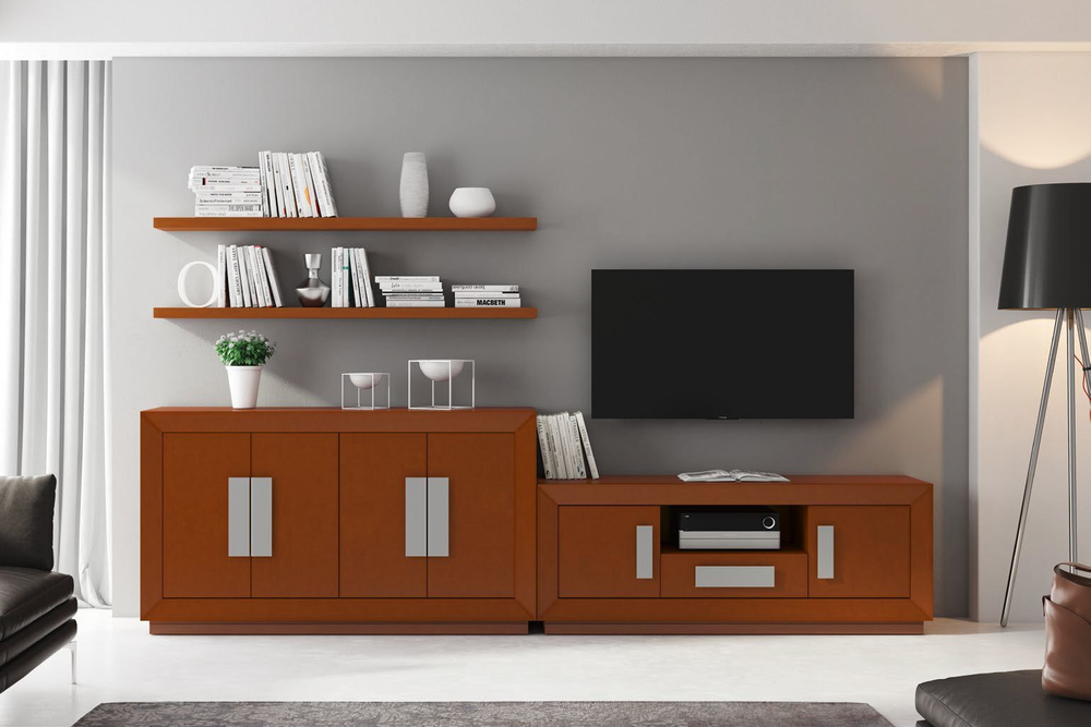 Тумба ТВ Cloe 2012 Disemobel Oro-10/ Blanco
