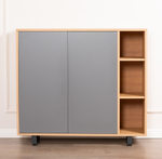 Обувница узкая Kendra 4056 Nordico/Plomo Disemobel