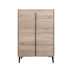 Комод на ножках Line 070 Roble/Antracita Koala Beds
