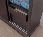 Шкаф FLY 748 Cinza/Preto IDC