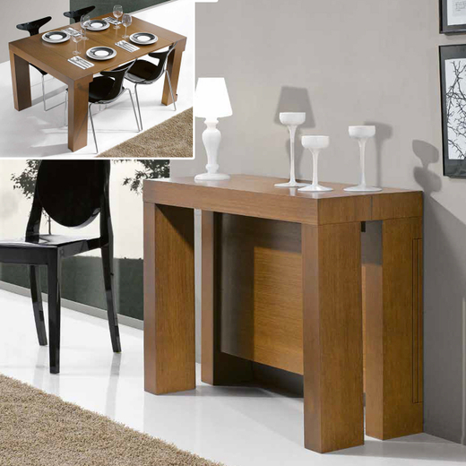 Консоль трансформер 140x90 369 Nogal-10 Disemobel