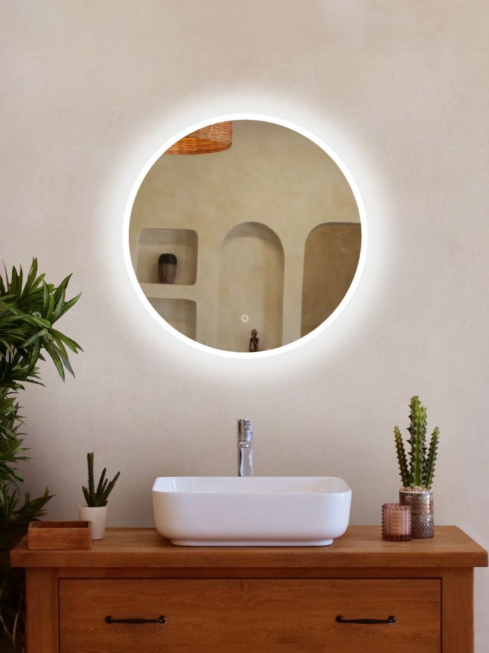 Зеркало с подсветкой Грейс Лайт 60