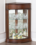 Угловая витрина 52 Nogal Claro IDC