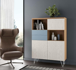 Витрина Kendra 4073 Roble Seda/Alaska/Celeste Disemobel