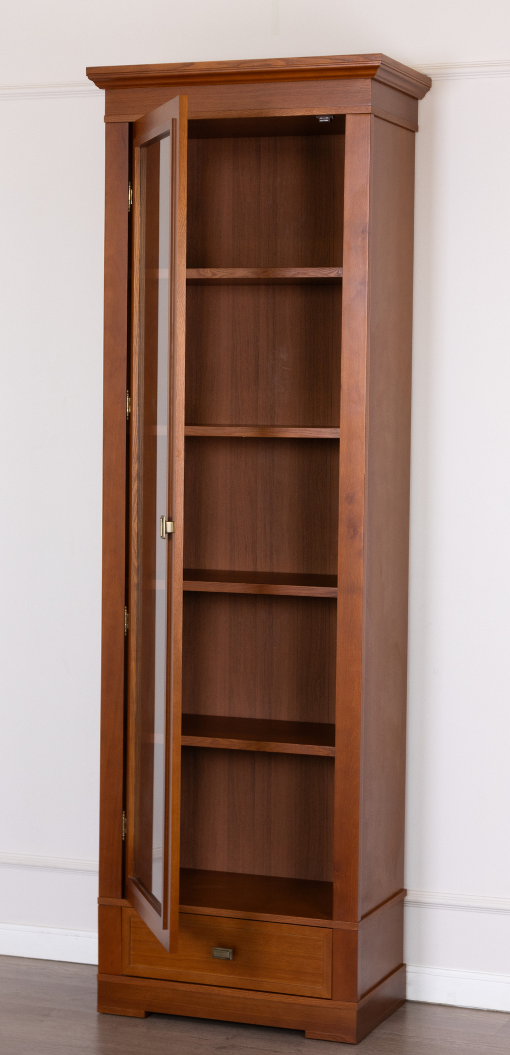 Книжный шкаф 2009 Вишня Валенсия Левый