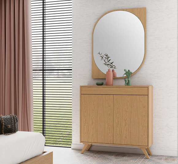 Обувница узкая Kendra 4054 Roble Nature Disemobel