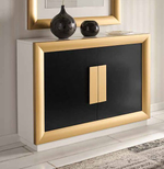 Узкая тумба Cloe 2001 Oro-10/Blanco mate/Negro mate Disemobel