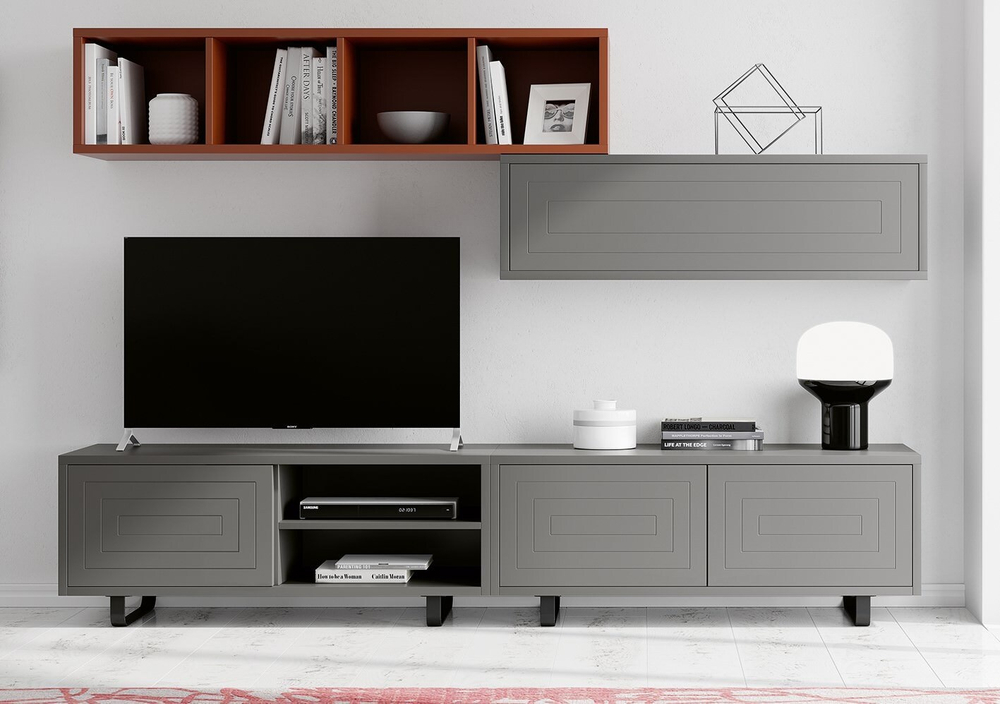 Тумба ТВ Nora 3016.2 Plomo Disemobel