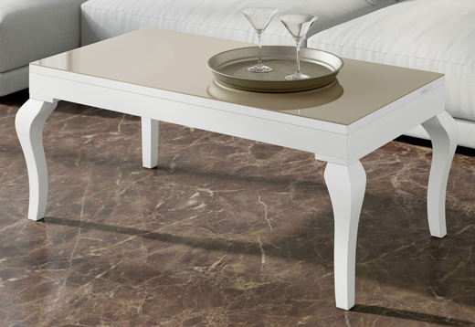 Журнальный стол Nora 2092 Blanco mate/Arena Disemobel