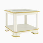 Журнальный стол 1360 Слоновая кость с золотом Атриум