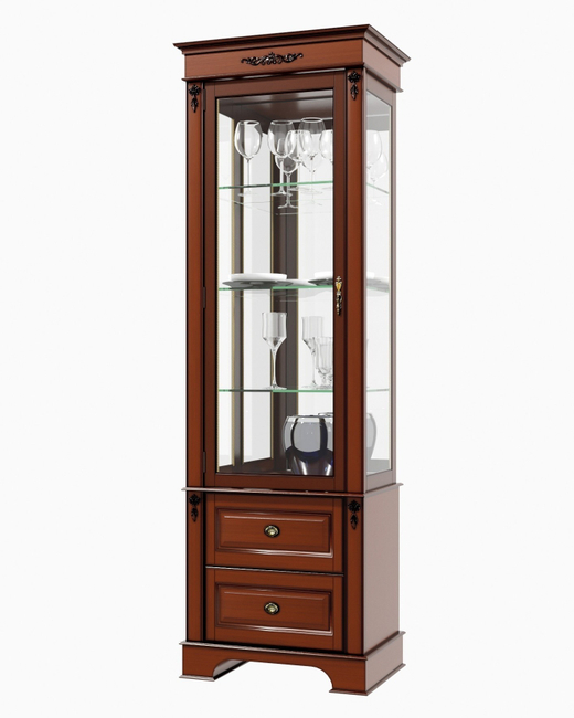 Витрина 1302.01 Орех Атриум Левая