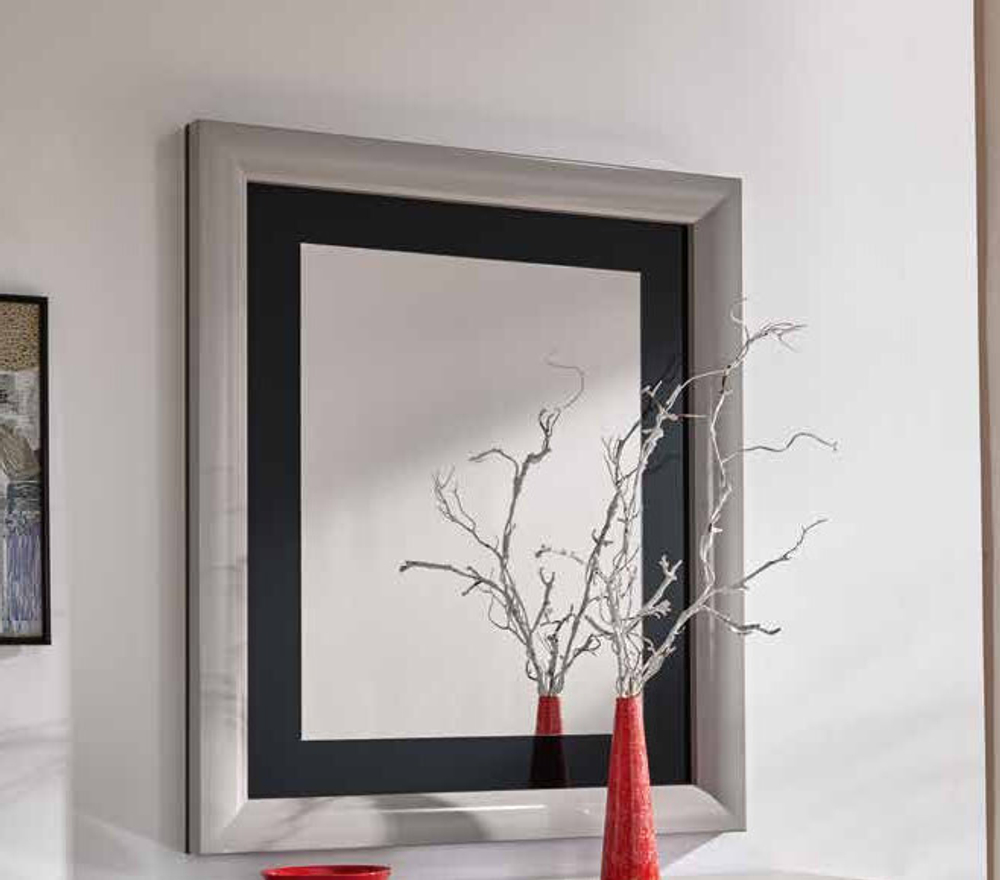 Зеркало Cloe 2046 Piedra mate/Negro Disemobel