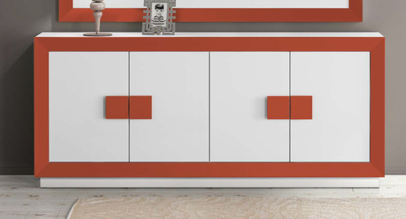 Буфет Cloe 2048 Disemobel Teja/Blanco