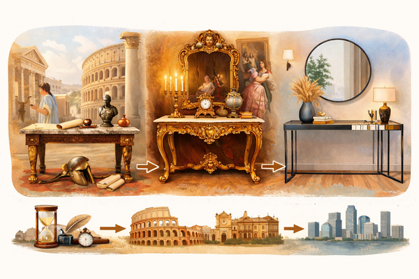 Консольные столики – вся история до наших дней