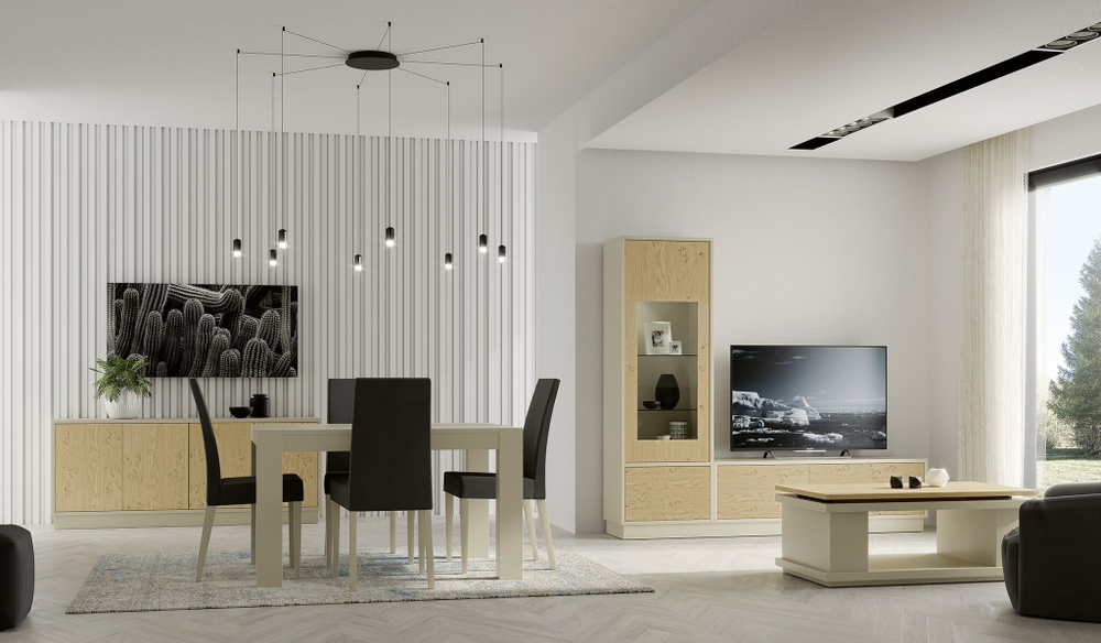 Витрина Nora 3026.7 Vainilla/Nordico Disemobel