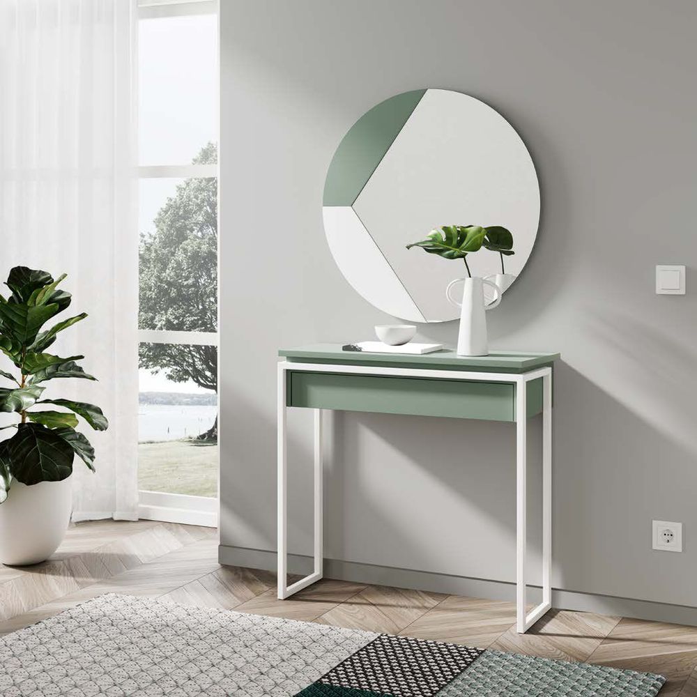 Консоль Kendra 4081 Agave/Blanco Disemobel