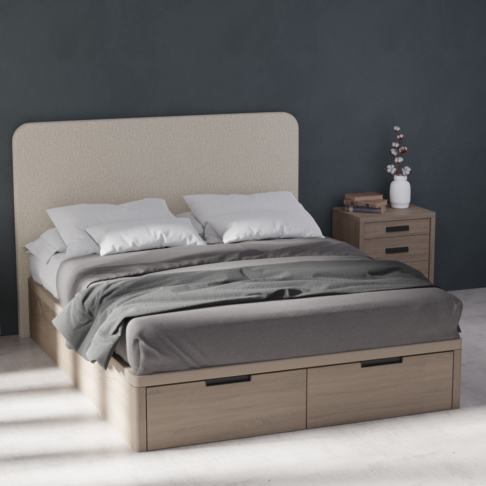 Кровать Drawer/Dreams 160*200 Roble Contorno/Rino 06 Serie 1 - Koala Beds