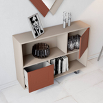 Узкая тумба Nora 3009.2 Almendra/Teja Disemobel