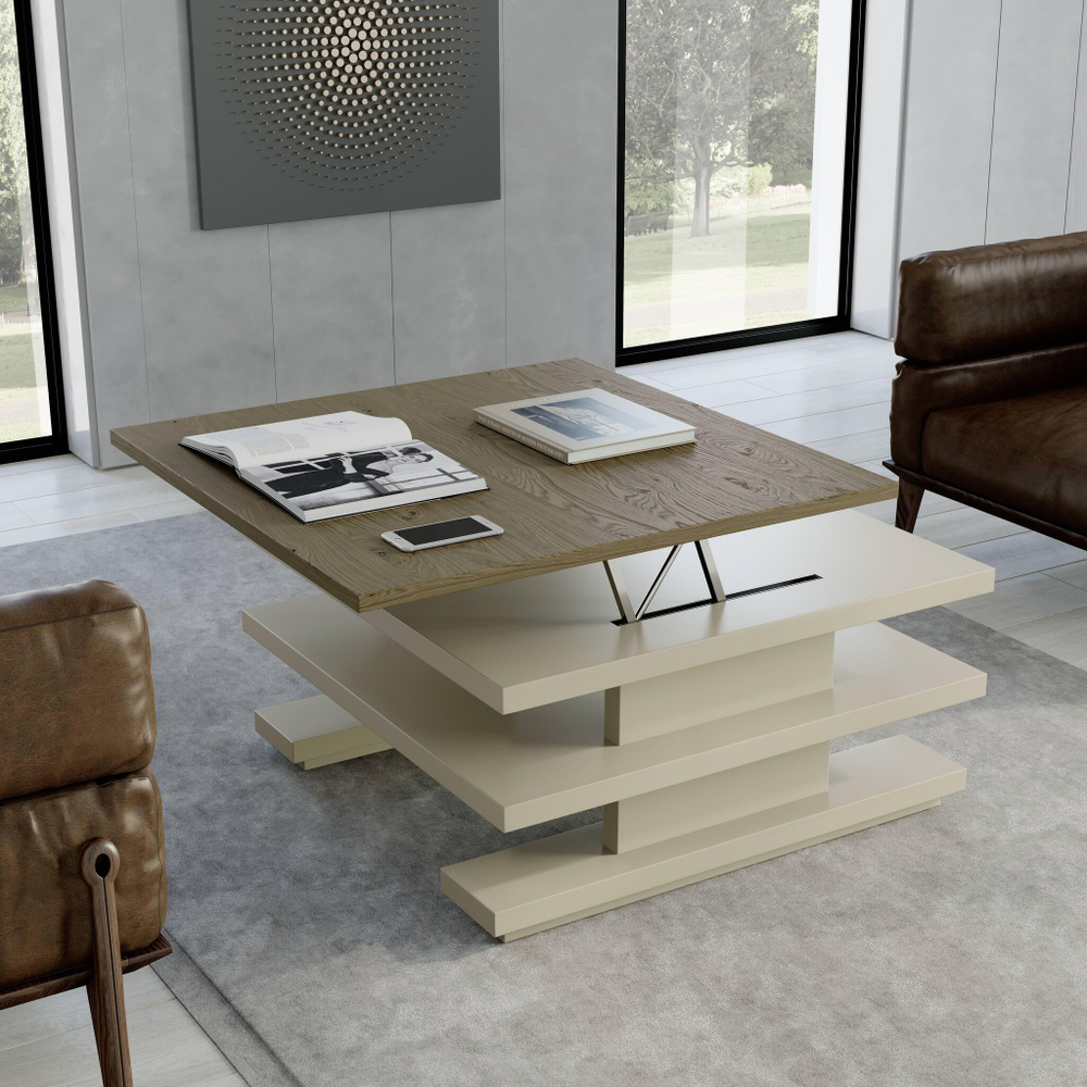 Журнальный стол Nora 2068 Vainilla/Sauce Disemobel