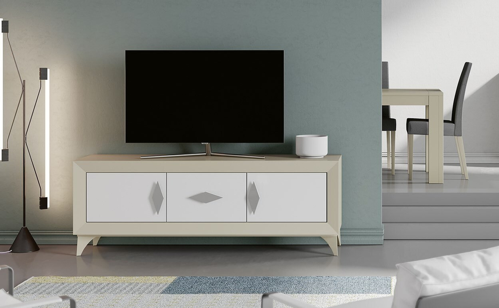Тумба ТВ Cloe 2069 Vainilla/Blanco Disemobel