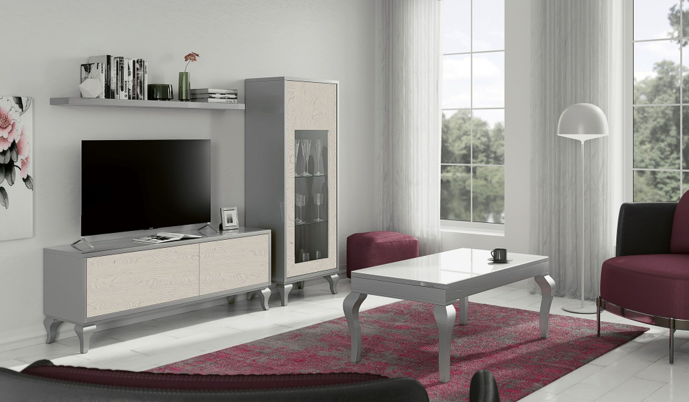 Тумба ТВ Nora 3019.7 Plata/Polar Disemobel