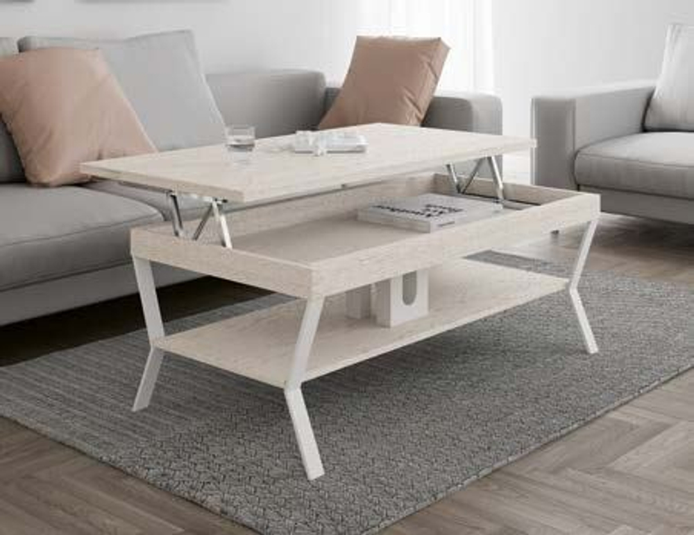 Журнальный стол с подъемной столешницей Kendra 4098 Alaska Disemobel