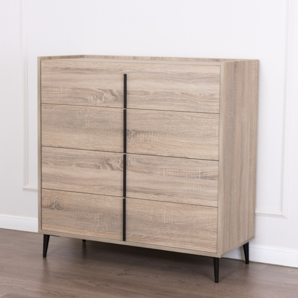 Комод на ножках Line 100 Roble/Antracita Koala Beds