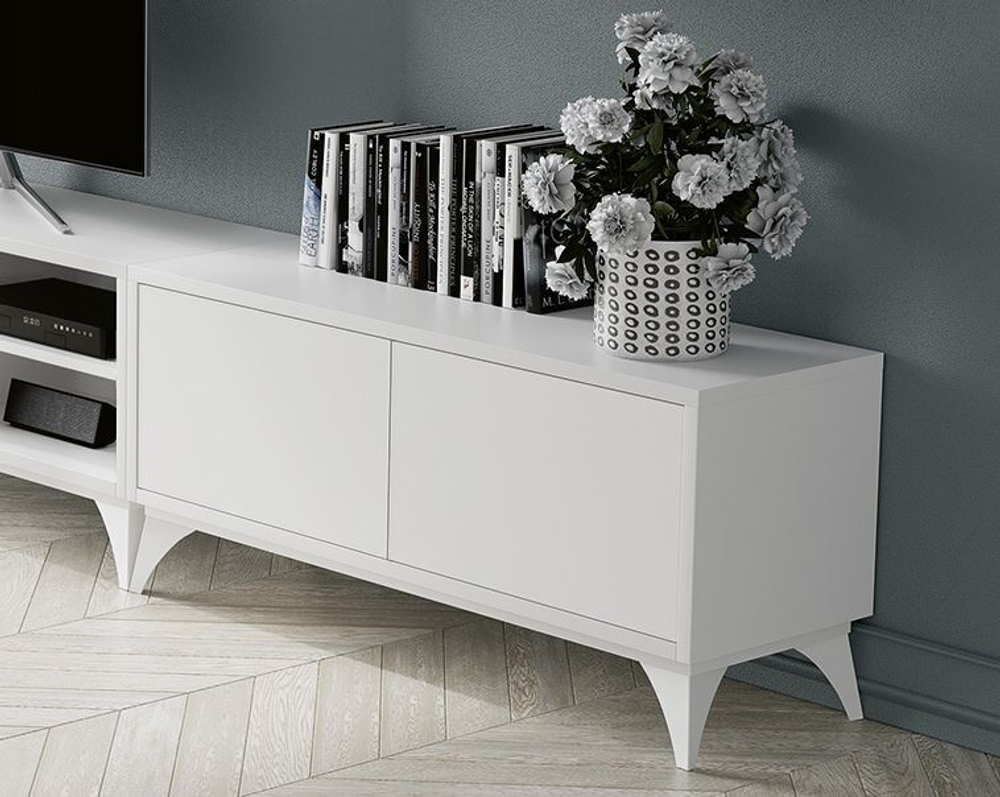 Тумба ТВ Nora 3015.7 Blanco Disemobel