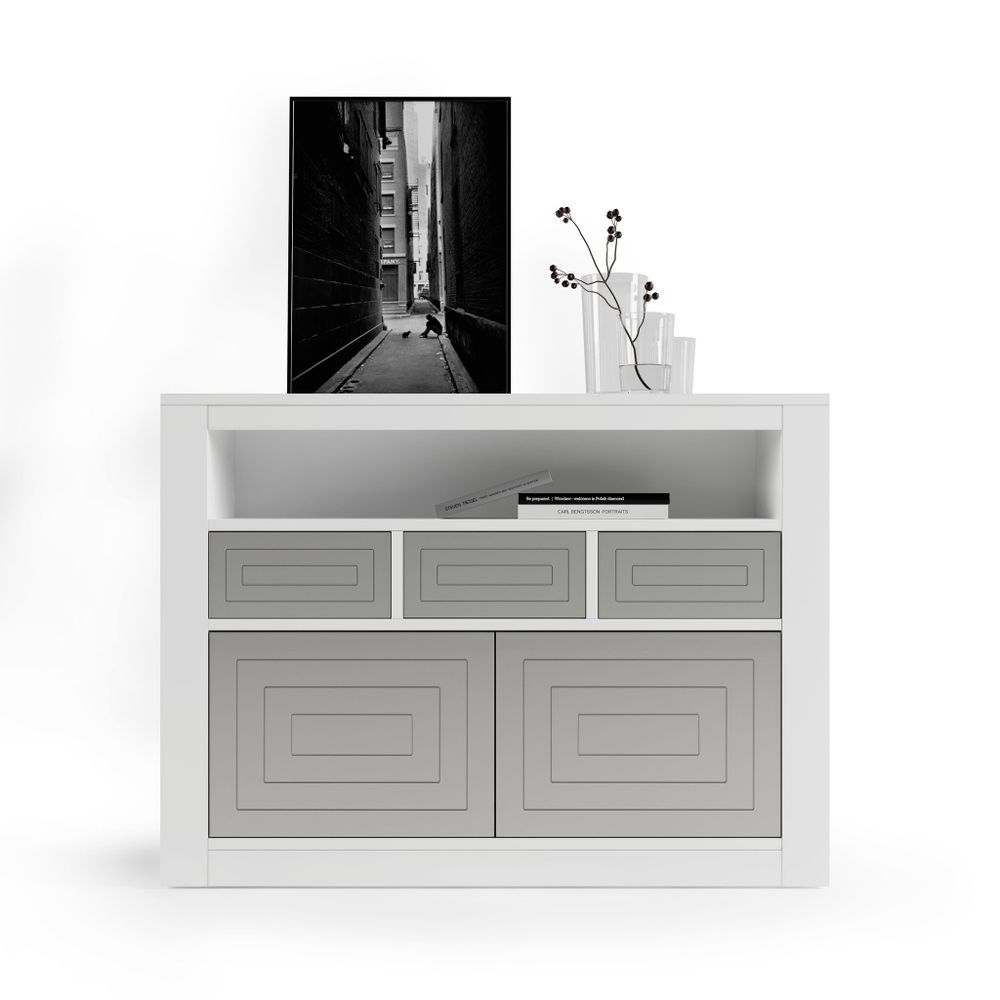 Консоль Nora 3011.2 Blanco mate/Plata Disemobel