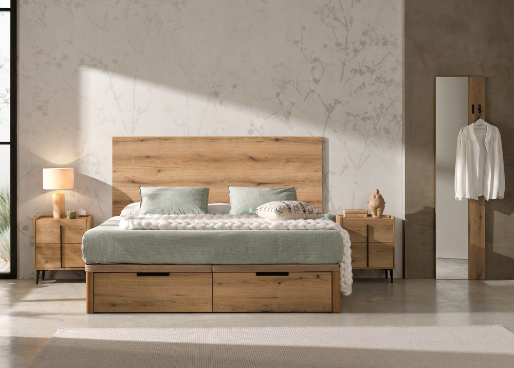 Прикроватная тумба Line 040 Roble/Antracita Koala Beds