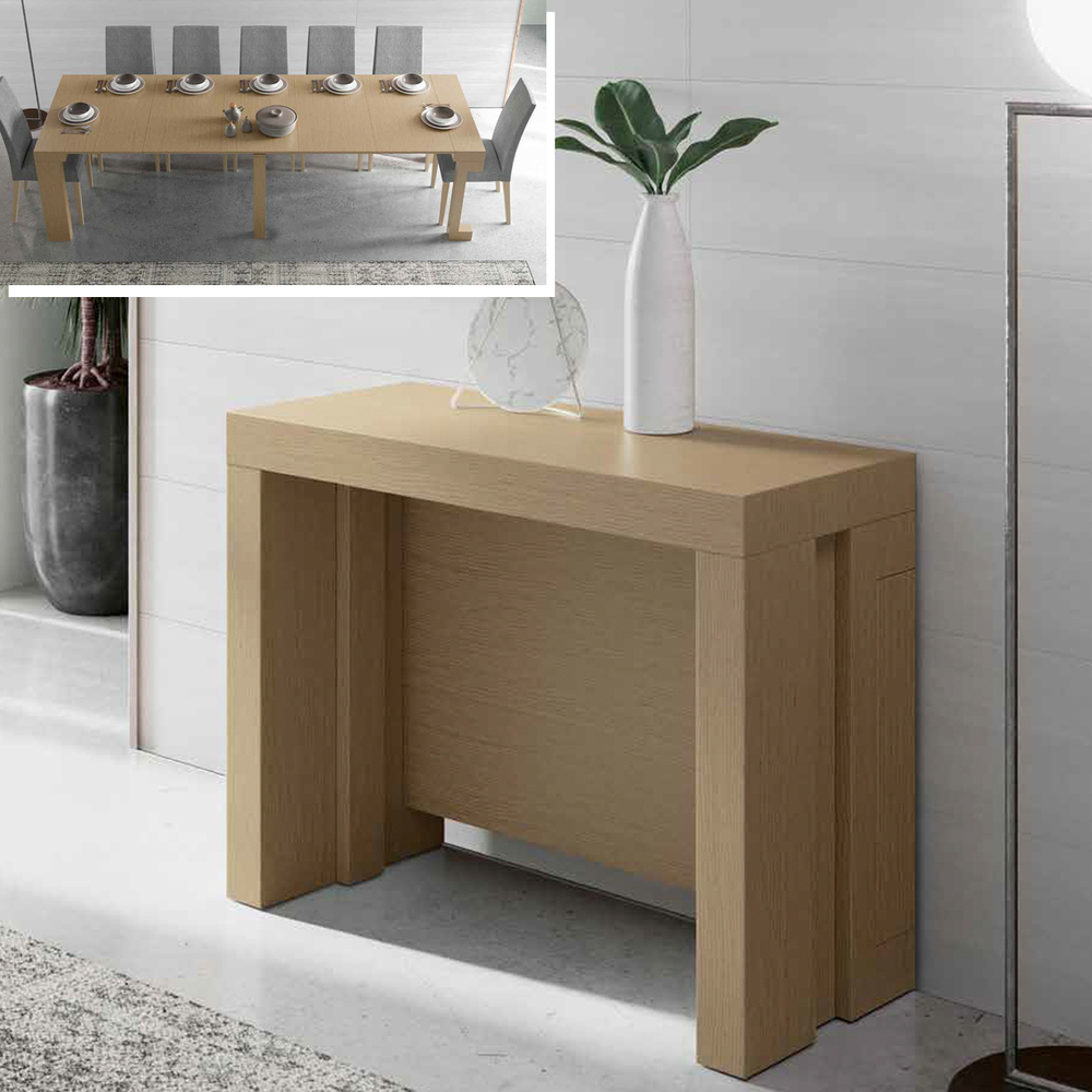 Консоль трансформер 290x100 350 Roble Nature Disemobel