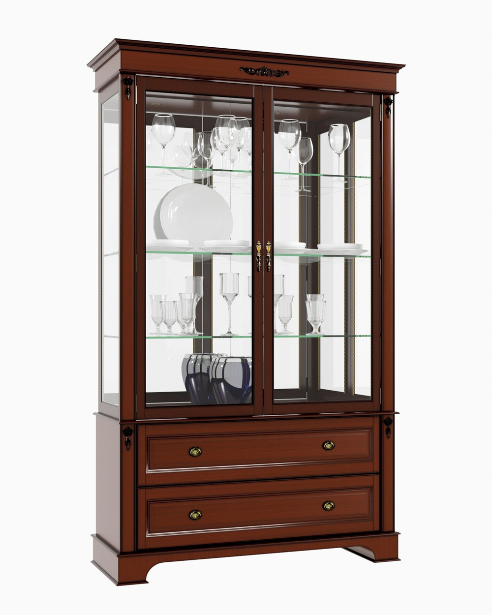 Витрина M1308.01 Орех Атриум