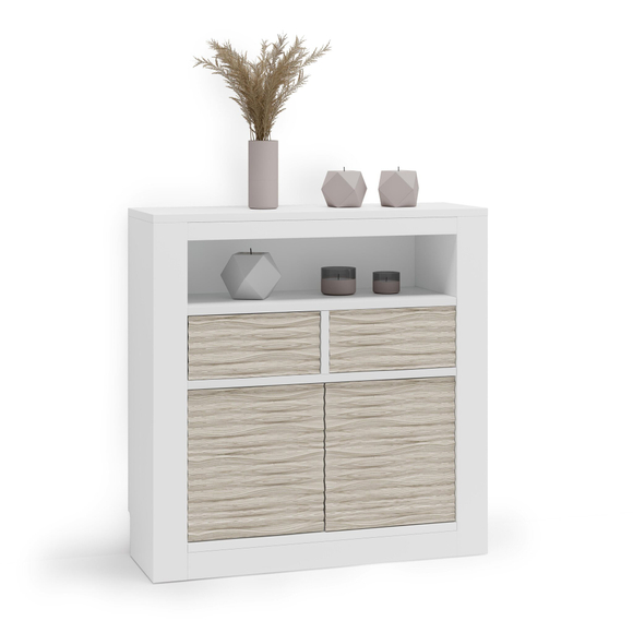 Узкая тумба Nora 3048.5 Blanco mate/Artico Disemobel