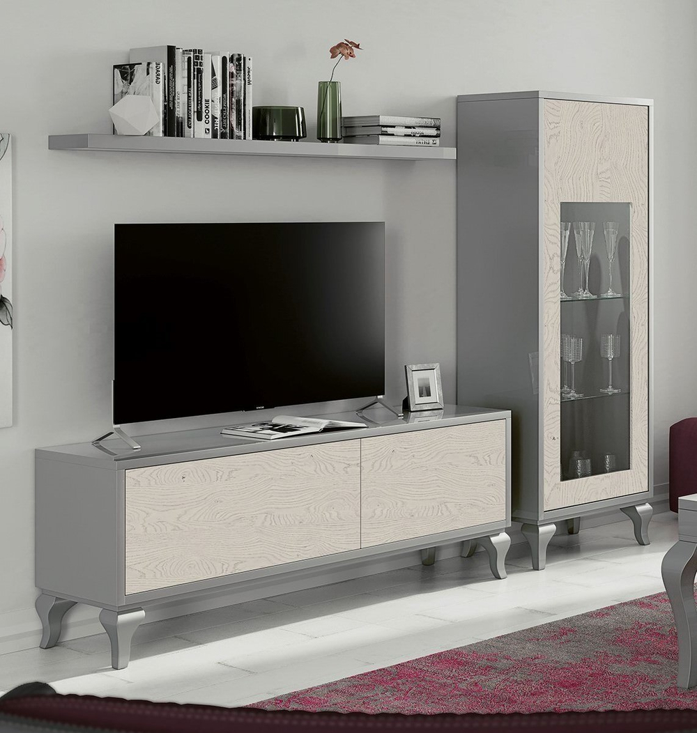 Витрина Nora 3027 Plata/Polar Disemobel