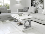 Журнальный стол Nora 2057 Blanco/Plata Disemobel