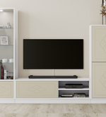 Тумба ТВ Nora 3018.1 Blanco/Capuccino Disemobel