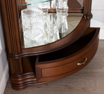 Угловая витрина 33 Nogal Claro IDC