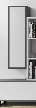 Полка Nora 3066.7 Grafito/Blanco mate Disemobel