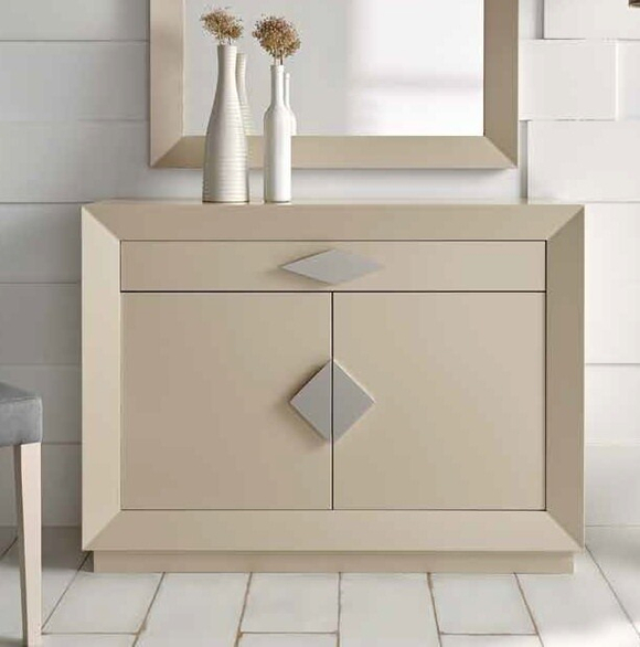 Узкая тумба Cloe 2002 Capuccino/Plata-10 Disemobel