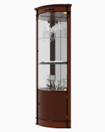 Угловая витрина 1640 Орех Атриум Правая
