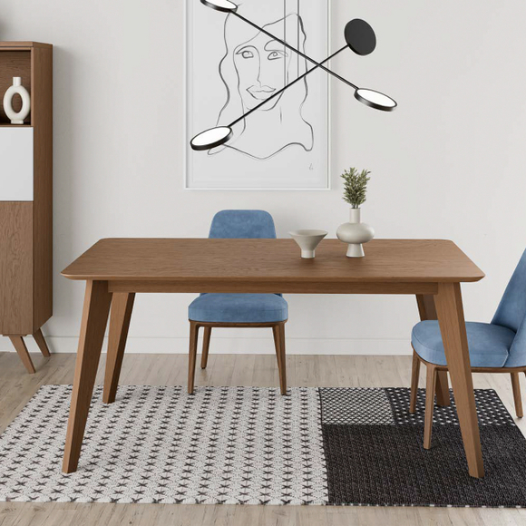 Обеденный стол Kendra 4091 Roble Nature/Negro Disemobel