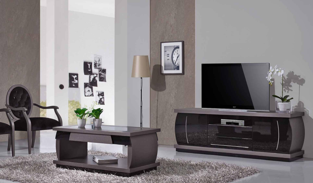 Журнальный стол FLY 725 Cinza/Preto IDC