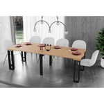 Консоль трансформер Kendra 4061 Roble Seda/Negro Mate Disemobel