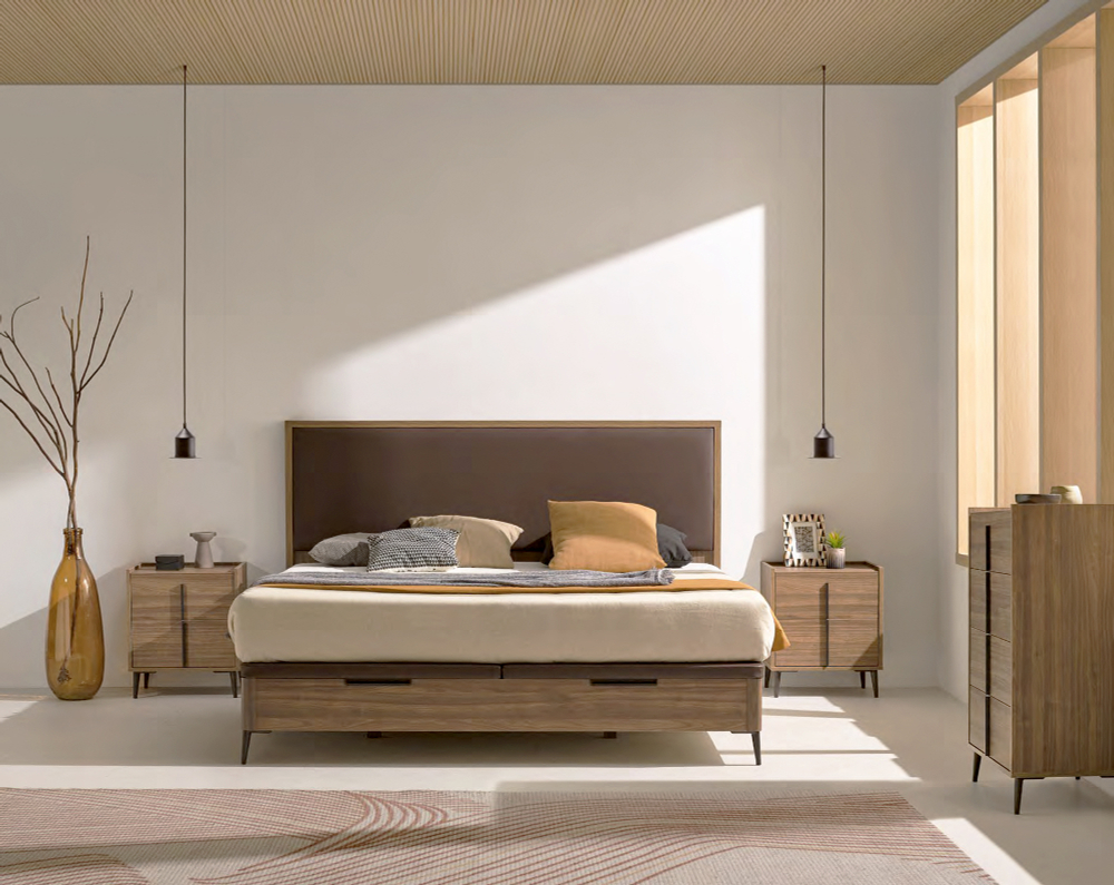 Комод на ножках Line 070 Roble/Antracita Koala Beds