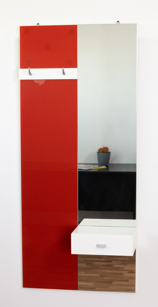 Зеркало 324 Blanco/Rojo Disemobel