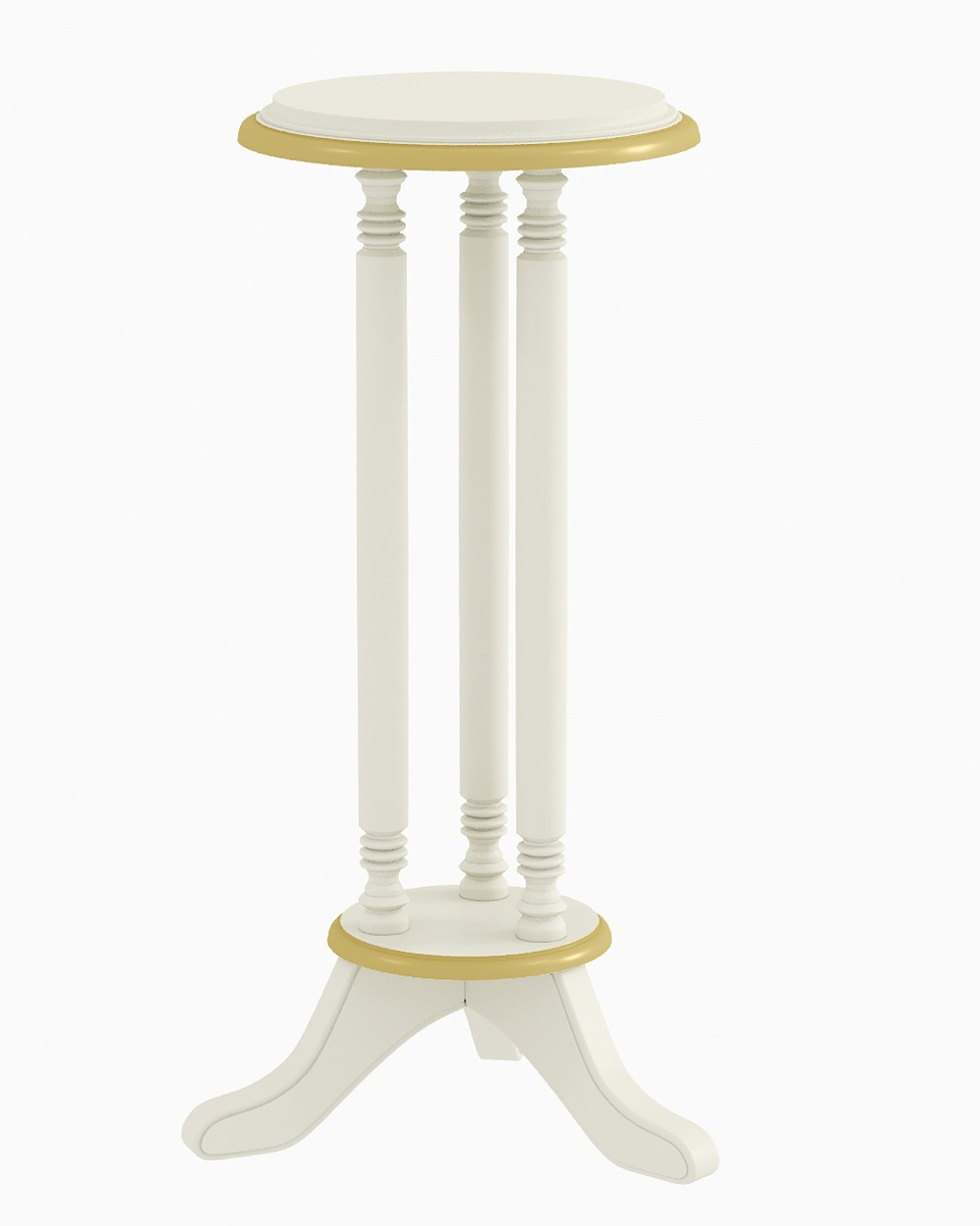 Подставка под цветы 1661 Слоновая кость с золотом Атриум