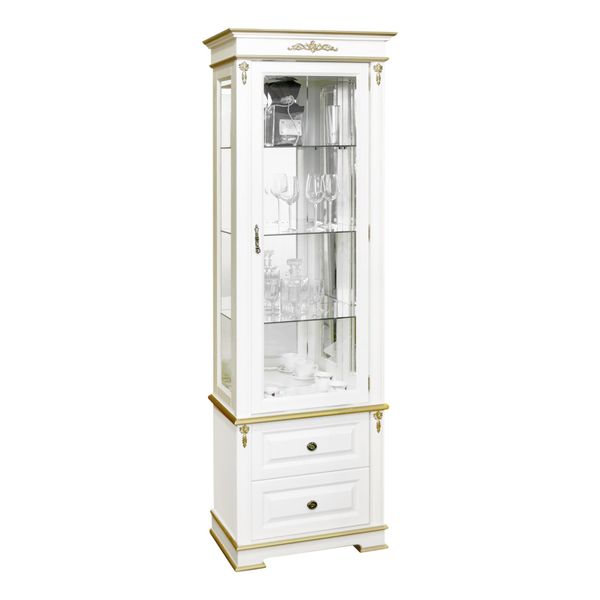 Витрина 1302H Слоновая кость с золотом Атриум Правая