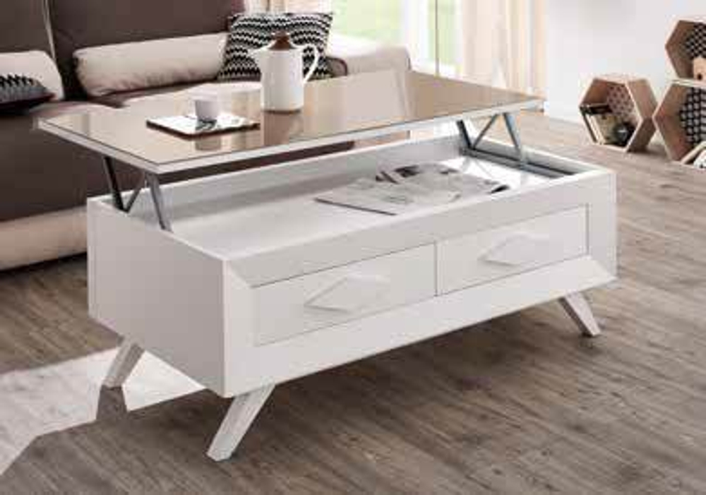 Журнальный стол 2010 Cloe Blanco mate/Arena Disemobel