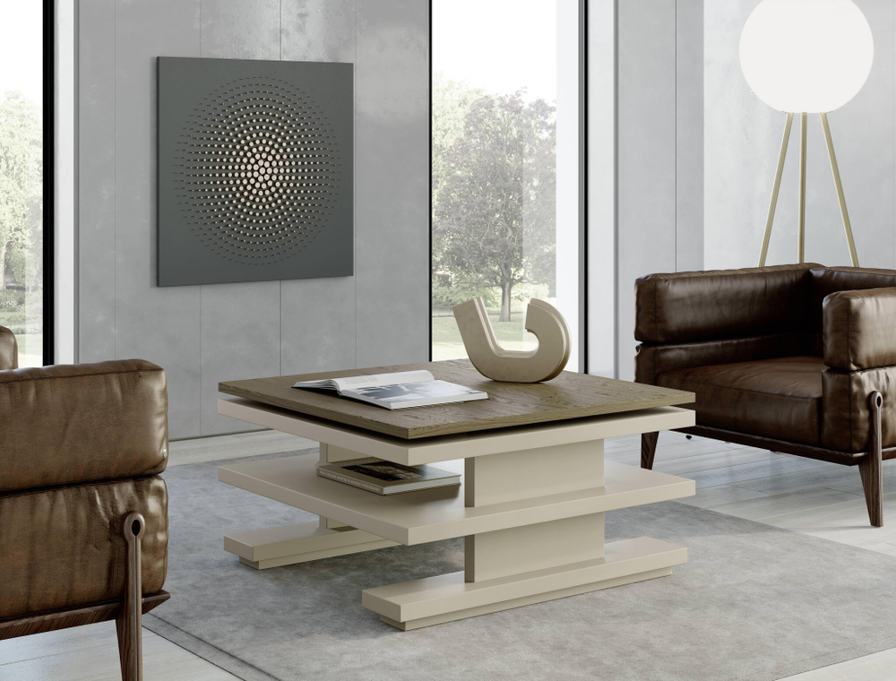 Журнальный стол Nora 2068 Vainilla/Sauce Disemobel